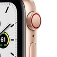 thumbnail image 2 of Restored Premium Apple Watch Series SE (GPS + Cellular, 40mm) - Gold Aluminum Case with Starlight Sport Band (Refurbished), 2 of 4