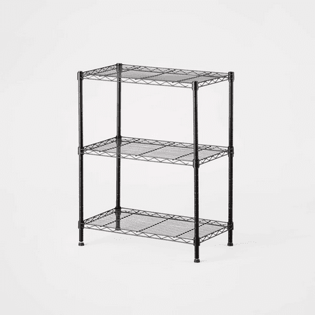 

3 Tier Wire Shelving -Black GARAGE SHELVES