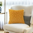 thumbnail image 1 of Pallene Soft Synthetic Decorative Throw Pillow Covers Short Wool Velvet Geometric Pattern For Sofa Couch Living Room, 1 of 3