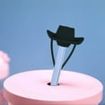thumbnail image 2 of Cowboy Hat Silicone Straw Cover - 10mm Fit, Leak-Proof, Reusable, for Cup Straw Decoration/Party Gift, 2 of 6