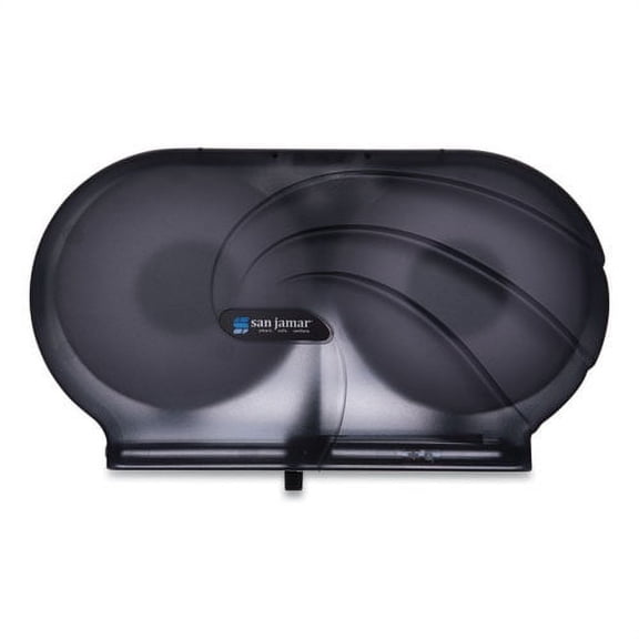 Twin 9" JBT Toilet Tissue Dispenser, Oceans, 19 x 5.25 x 12, Transparent Black Pearl | Bundle of 2 Each