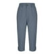 thumbnail image 5 of WILLBEST Pantalones Casuales para Mujer, Cómodos Pantalones Rectos Recortados con Bolsillos y Botones para Uso Diario, Ideales para Primavera y Otoño. Chica, 5 of 6