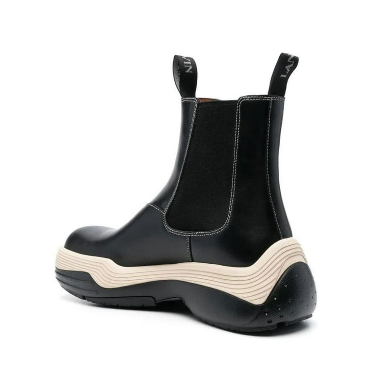 Lanvin Leather Boots Black (Men display picture 3