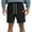 Black, variant on Mens Shorts Cotton Elastic Drawstring Color Sports Pocket Shorts Casual Shorts Men Black M