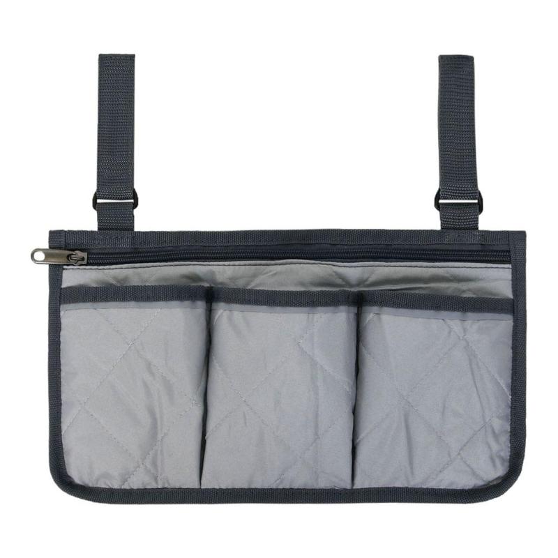 Wheelchair Side Pouch Bag, Bed Rail Organizer, Walker Storage Pocket