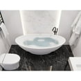 thumbnail image 4 of Anzzi FT-AZ508 Ala 74-3/8" Stone Composite Free Standing Soaking Tub - White, 4 of 5