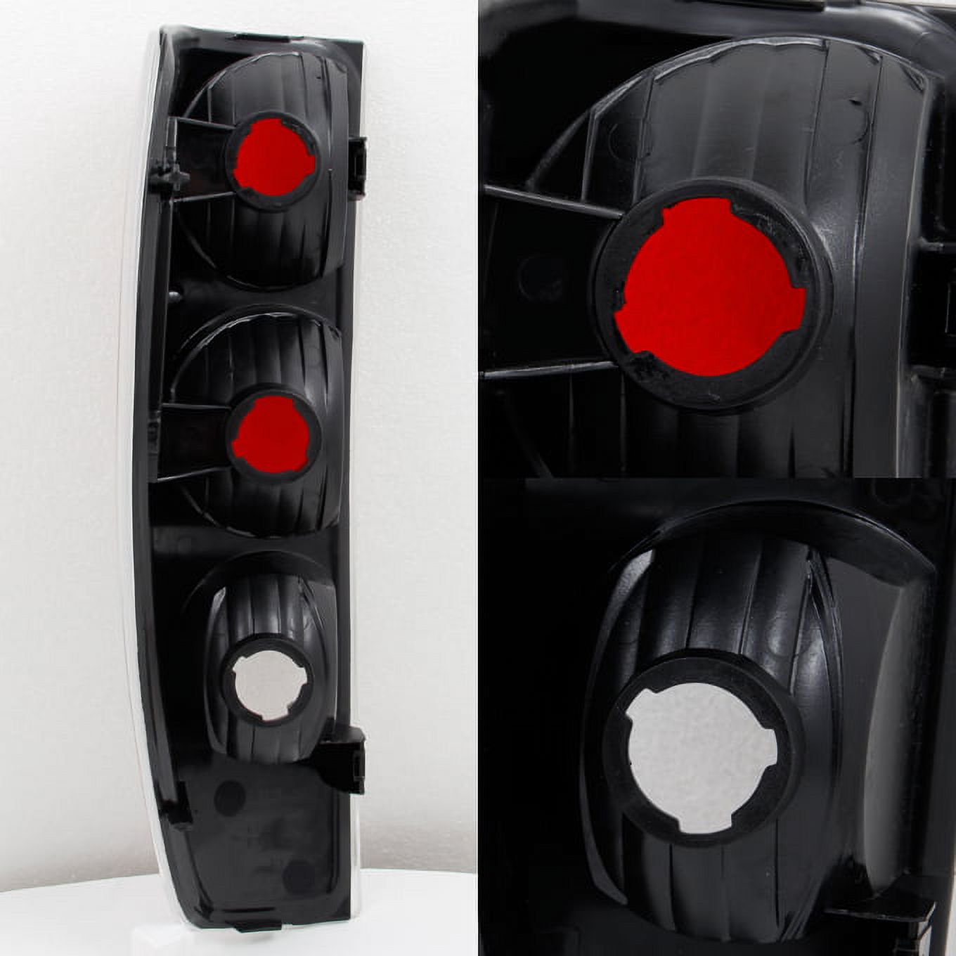 AKKON - For 2004 2005 2006 2007 2008 2009 2010 2011 2012 Chevy Colorado | GMC Canyon Black Tail Lights Pair Set