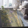 thumbnail image 4 of Area Rugs Indoor Non-Slip Rectangle Rug 5x8 Ft Oil Painting Flower Plant Country Grassland Wildflower Rug Rubber Backing Floor Mats Non Shedding Home Decor Carpet for Entryway Living Room, 4 of 8