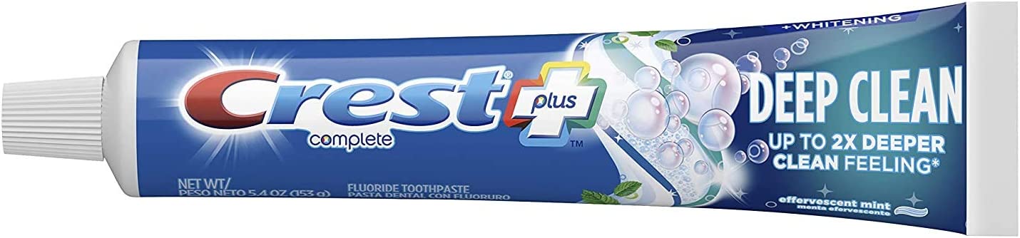 Complete Plus Deep Clean Complete Whitening Toothpaste, Mint, 5.4 oz, 2 Pack - image 3 of 9