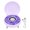 Violet, variant on Cute Seashell Bluetooth Speaker Desk LED Night Light 1200mAh Battery Stereo Loudspeaker Portable Audio Green, Dimensions 5.12 x 5.12 x 2.76 in / 13 x 13 x 7 cm
