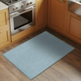 thumbnail image 3 of Haze Blue 2x3 Door Mat Rug, Farmhouse Burlap Solid Blue Color Modern Linen Texture Non-Skid Rubber Backing Large Rectangle Rugs - Living Room Bedroom Home Office, Indoor Floor Carpets Washable Rug, 3 of 9