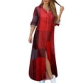 thumbnail image 5 of Ketyyh-chn99 Robes pour Femmes Été Robe Soleil Robes pour Femmes Manches à Volants à Étages Robe Trapèze Courte Rouge, TG, 5 of 5