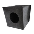 thumbnail image 1 of Cama para gatos Perfecl cubo refugio plegable cueva fieltro gris, 1 of 8