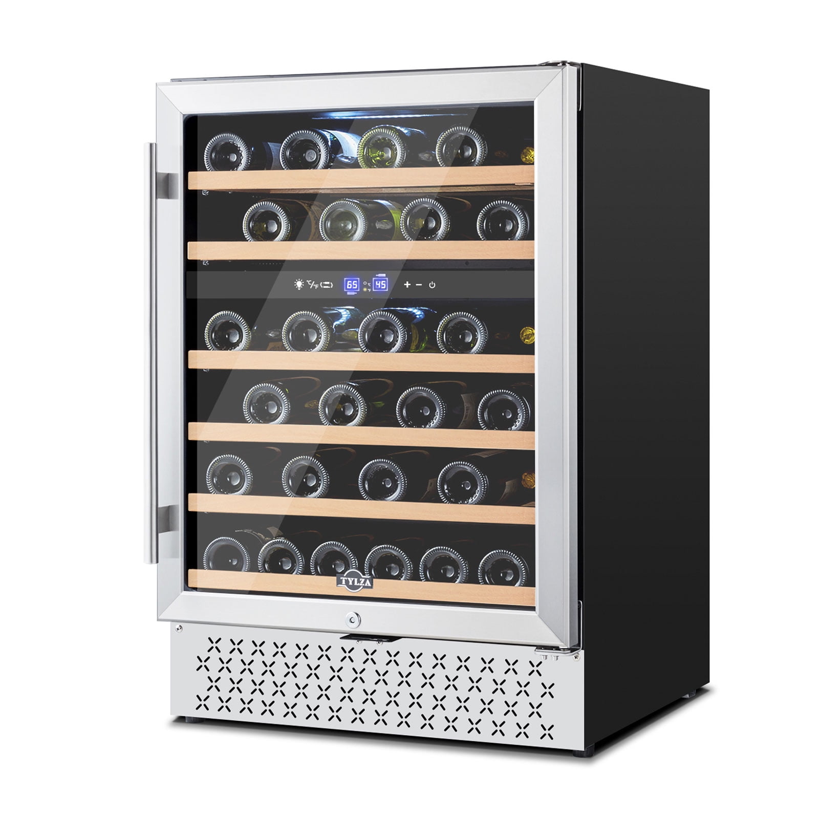 Kalamera 24 Inch Under Counter Built In Wine Refrigerator 46 Bottle