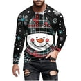 thumbnail image 2 of cllios Ugly Christmas Shirts for Men,Novelty Chirtsmas Snowman 3D Printed Long Sleeve Tshirts Big and Tall Round Neck Xmas Holiday Graphic Tees,Vacation Christmas Shirt,Mens Christmas Gift Ideas, 2 of 4