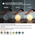 thumbnail image 3 of SSunrise Alarm Clock For Heavy Sleepers Wake Up Light Simulating Sunrise/sunset Alarm Clock And Natural Sound Nap And Sleep Assistance FM 7 Color Night Light In The Kids Timer Clock Digital, 3 of 7