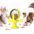 thumbnail image 1 of Cat Snack Dispenser Toy, Fun Interactive 360 Degree Rotating Food Leak Device, Fun Interactive 360 Degree Rotating Windmill Pet Snack Dispenser Toy with Suction Cup,, 1 of 1