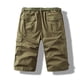thumbnail image 3 of Multi Bolsillo Cargo Pantalones para Hombres Estiramiento Casual Cordón Clásico Pantalones Cortos de Verano con Bolsillos Múltiples, Pantalones Cortos de Cintura Elástica, 3 of 4