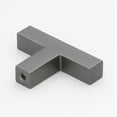 thumbnail image 2 of GlideRite 2 in. Solid Square Cabinet T-Knob, Graphite Gray - 21683-T-GPH, 10 Pack, 2 of 3