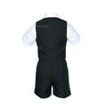 thumbnail image 4 of Baby Boy & Toddler Formal Vest Shorts Check Suit Extra Vest Necktie 7pc Set S-4T, 4 of 6