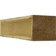 thumbnail image 5 of 6"H x 10"D x 84"W Rough Sawn Faux Wood Fireplace Mantel, Persian Walnut, 5 of 17