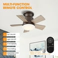 thumbnail image 2 of Parrot Uncle Ceiling Fans with Lights and Remote 52 Inch Ceiling Fan with LED Light for Bedroom Outdoor Ceiling Fans for Patios Covered, Brass, 2 of 8