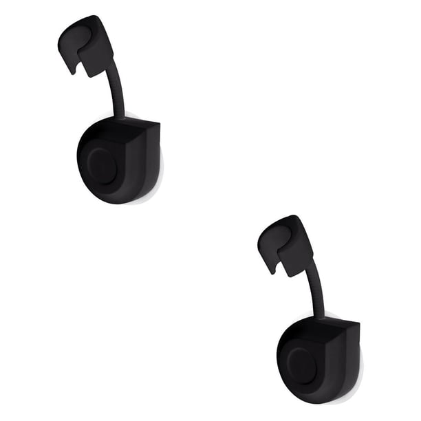 Kearding RecabLeght Soporte de cabezal de ducha ajustable Soporte de montaje en pared Soporte de cabezal de ducha Soporte de cabezal de ducha Accesorio de Negro 2piezas Kearding CBP152865