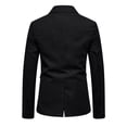 thumbnail image 5 of Hueook Blazers for Men Big Tall Men's Two Piece Suit Long Sleeve Business Wedding Party Jacket Vest Pants Coats for Men, 5 of 6