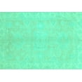 thumbnail image 1 of Ahgly Company Machine Washable Indoor Rectangle Abstract Turquoise Blue Modern Area Rugs, 2' x 3', 1 of 4