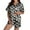 146-Black, variant on Womens Silk Pajamas Set 2 Pcs Button Down Silk Pjs Shorts Set Ruffle Notch Collar Pink Skull Pumpkin Loungewear Set Soft Comfy Gothic Sleepwear with Pockets
