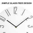 thumbnail image 3 of Reloj de pared silencioso, Shi Ying de alta calidad, funciona con pilas, redondo, fácil de leer, 3 of 6