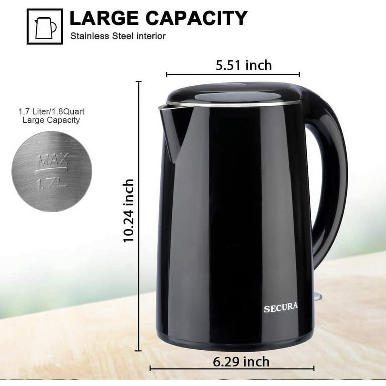 MorningSave: Secura 1.8-quart Cool Touch Precise Temperature Electric Water  Kettle