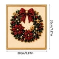 thumbnail image 2 of DIY Christmas Pearl Diamond Painting Art Kit with Frame, Christmas Ornaments for Adults, Relaxing & Beginner-Friendly Pearl Diamond Painting Hanging Kit for Home Wall Decor, 2 of 6