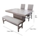 thumbnail image 2 of Comedor 2 sillas y 1 Banca con Mesa Rectangular Gris con Café Camacho, 2 of 3