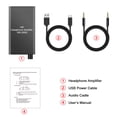 thumbnail image 4 of Sidaley Amplificador de auriculares portátil 1000mAh con superficie de aluminio 3,5mm MP4 teléfono móvil portátil Cables de audio/vídeo, 4 of 6