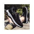 thumbnail image 5 of Fangasis Mens Casual Shoe Lightweight Loafers Round Toe Canvas Sneaker Work Breathable Slip On Sneakers Black 10, 5 of 6