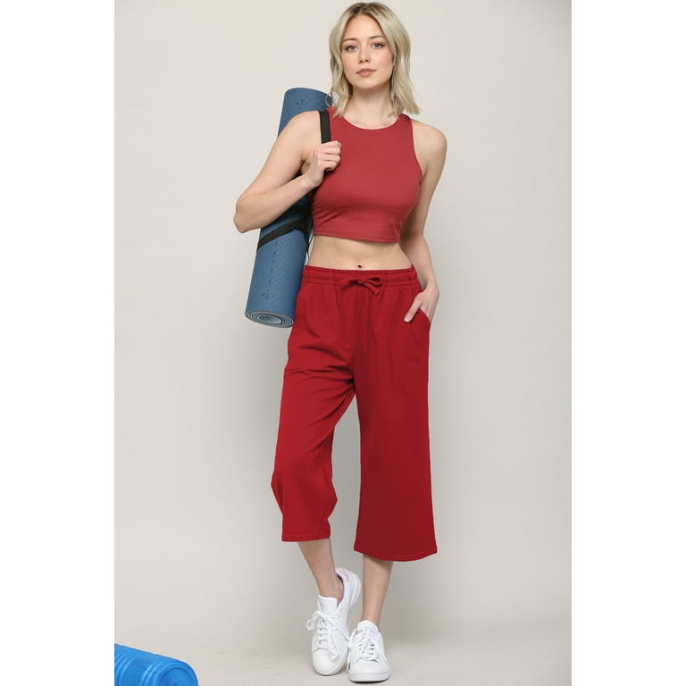 Capri sweats with pockets sale