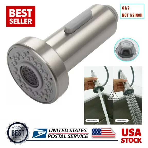 Pull Down Out Faucet Spray Head Kitchen Sink Sprayer Head Faucet Replacement