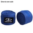 thumbnail image 1 of Toystoory Vendaje de boxeo Algodón Elástico Fitness Mano Absorbente de sudor Cinta deportiva portátil Gimnasios en casa Azul, 1 of 6