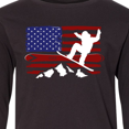 thumbnail image 4 of Inktastic Snowboarding Us Flag Long Sleeve Youth T-Shirt, 4 of 5