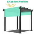 thumbnail image 4 of 8x10 Ft Universal Pergola Canopy Replacement Cover Sun Shade Rod Pocket Patio, 4 of 8
