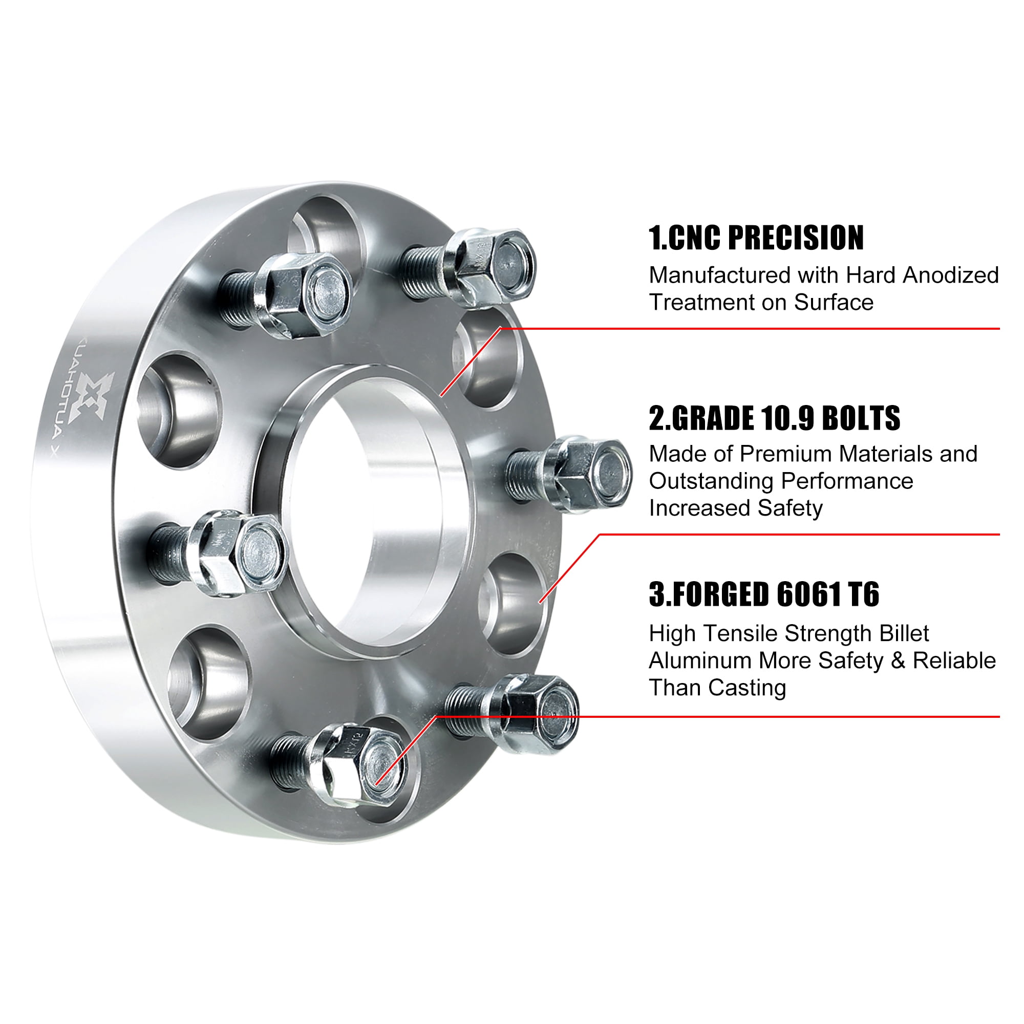 Unique Bargains 4pcs 6x5.5" 1.5" Thickness Wheel Spacer Adapter for Cadillac for Chevrolet
