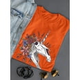 thumbnail image 3 of Unicorn Skull Neighing T-Shirt Women -Smartprints Designs, Female 5X-Large, 3 of 4