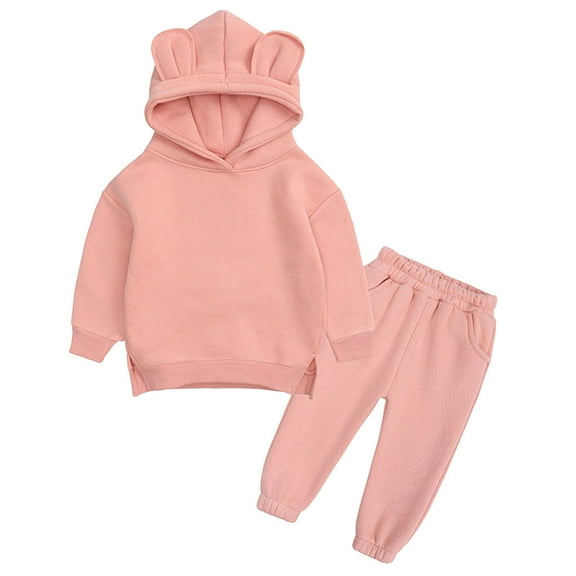 Zshosam Boys' Clothing Sets Toddler Boys Pullover Hoodie and Jogger Pants Outfit Set for Toddler to Big Kid Size 11T 12T,(Pink 11-12 Years)