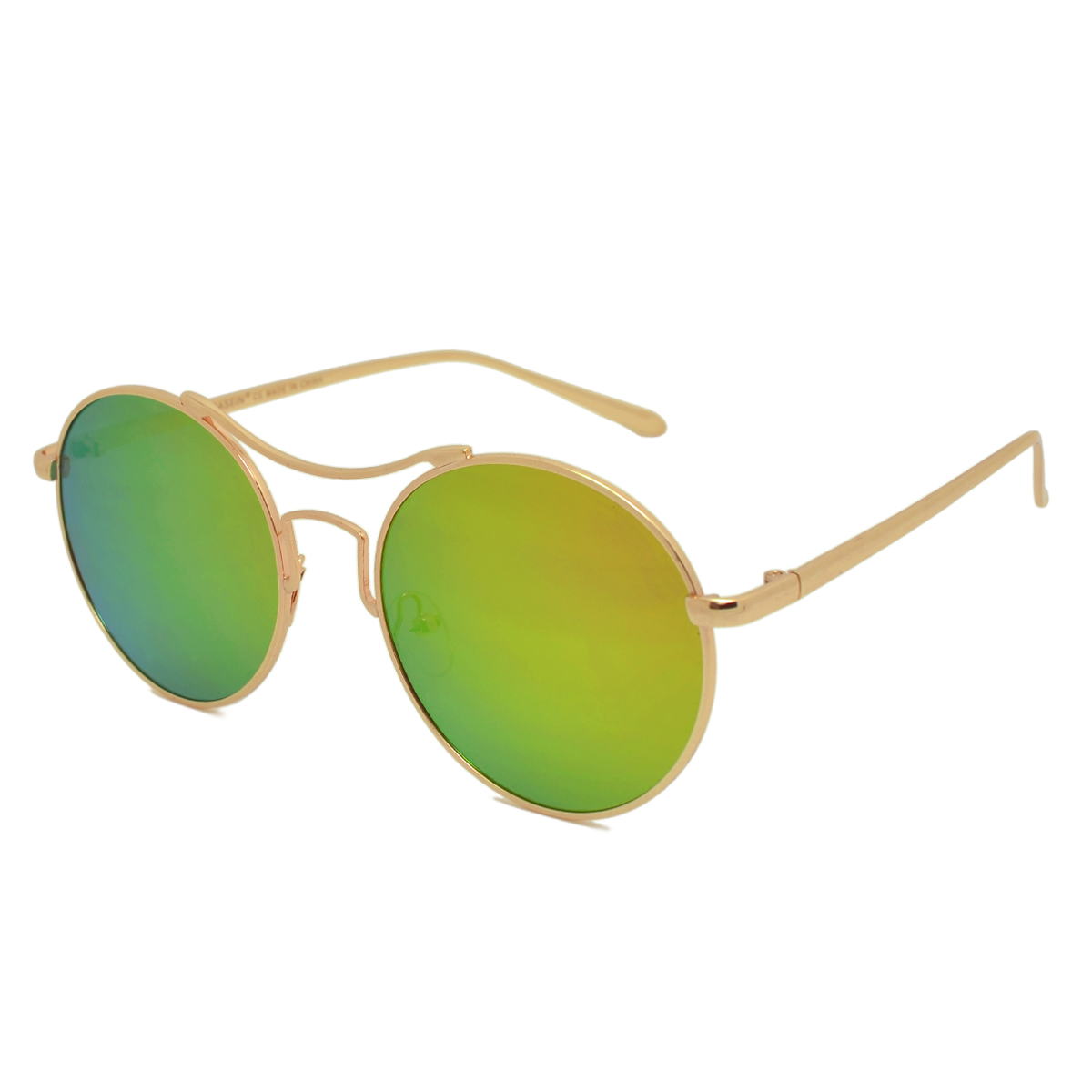 Dasein Retro Round UV400 Double Bridge Polarized Sunglasses - image 4 of 4