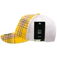 thumbnail image 3 of Decky 6017 6 Panel Mid Profile Structured Plaid Trucker Hat-169/White, 3 of 3