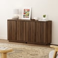 thumbnail image 2 of EYYTHUNG Buffet Storage Cabinet, Sideboard Accent Cabinet, Modern Credenza, Brown, 2 of 7