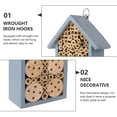 thumbnail image 2 of MLINS 1Pc Wooden Insect House Outdoor Insect Nest Gardening Bee House Adornment, 2 of 6