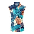 thumbnail image 2 of Hogleaql Mens Short Sleeve Hawaiian Shirt Tank Top Sleeveless Button Down Shirts Tropical Graphic Vacation Trendy Summer Beach Outfits Purple L, 2 of 6