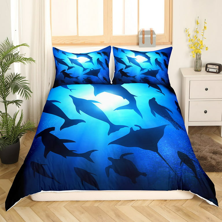 YST Beach Theme Bedding Sets Full Abstract Comforter Cover
